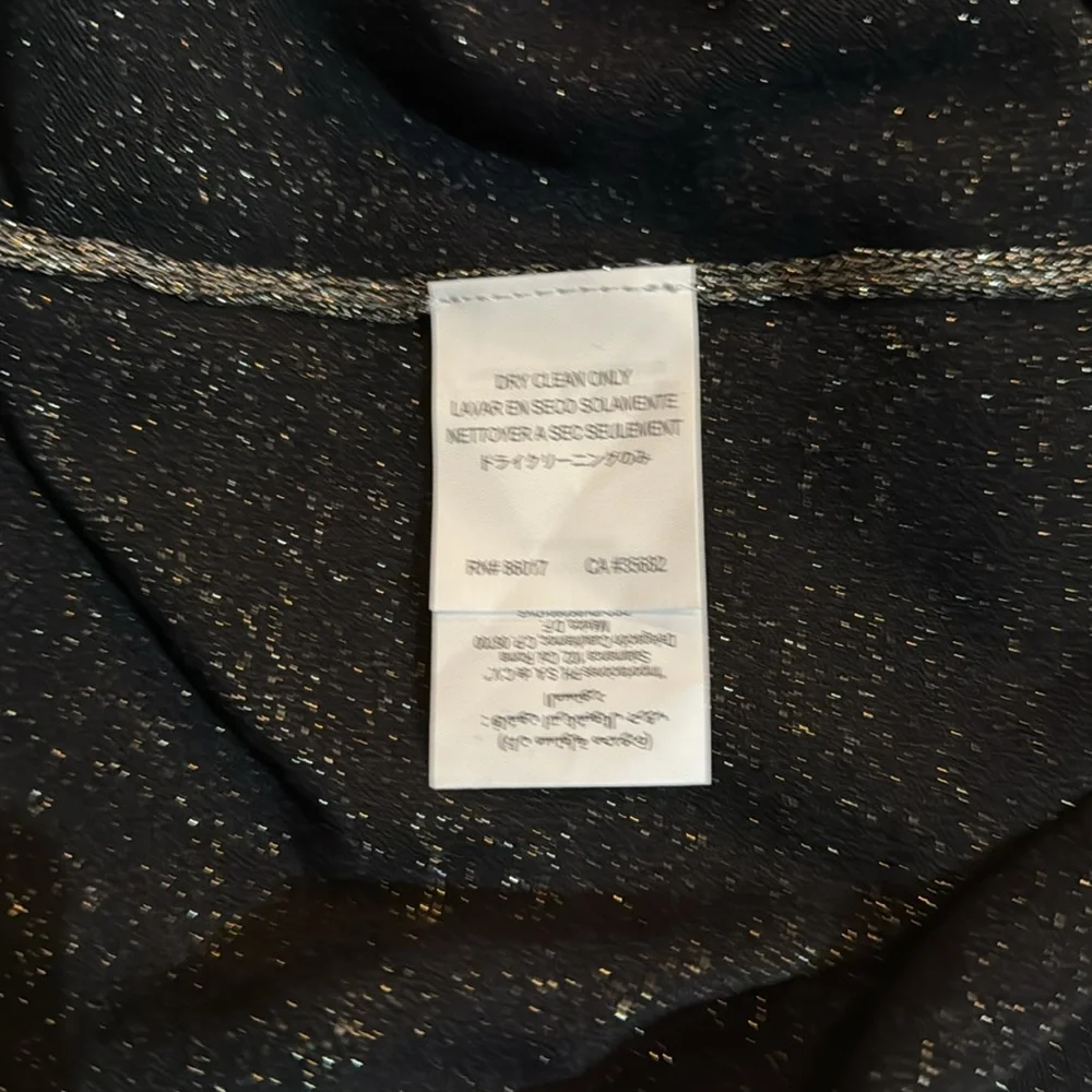 NWT Bebe One Shoulder Metallic Gold Cocktail Boutique Dress Size Large - Picture 10 of 11